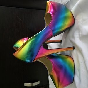 Rainbow Stiletto Heels